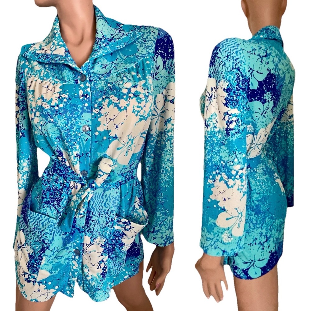 CATALINA Vintage 70s Swimsuit COVER-UP Top Size Medium